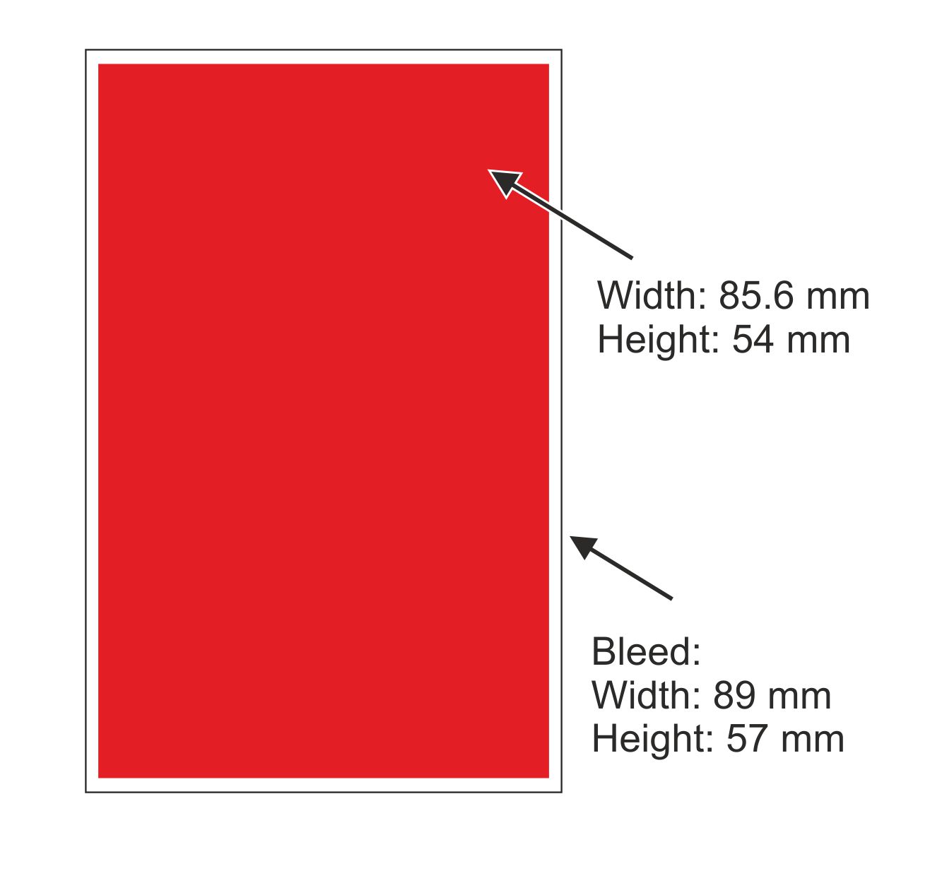 Standard ID Card Size (Most Common)