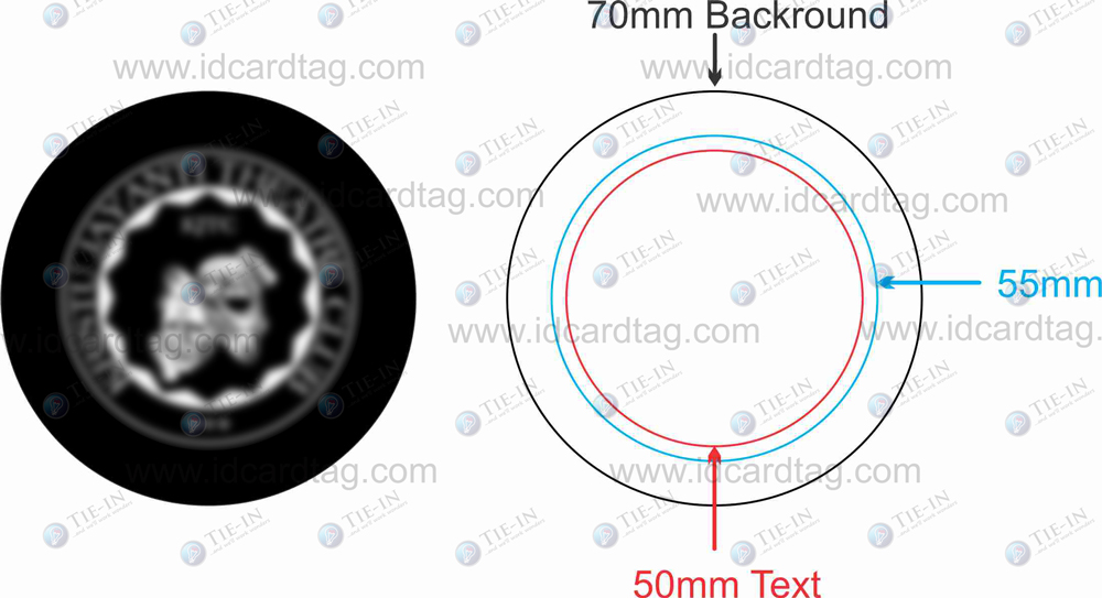 advertising button badges idcardtag printing
