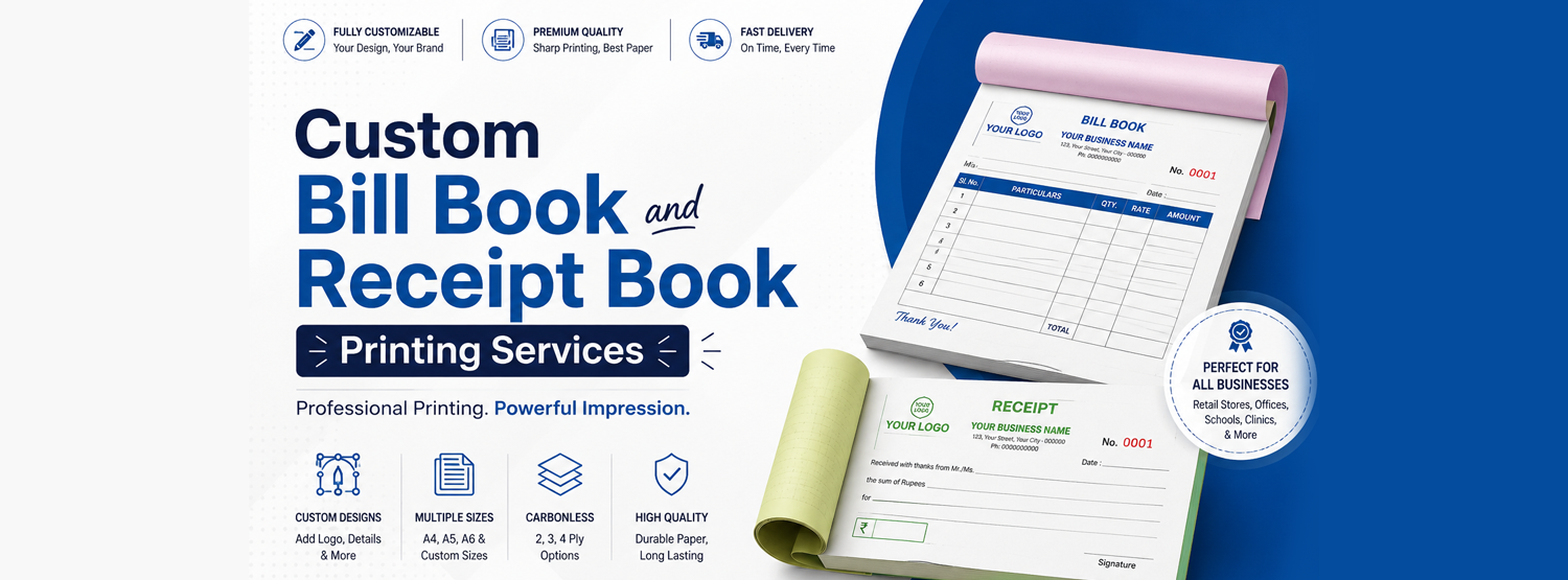 Business Receipt Book Printing
