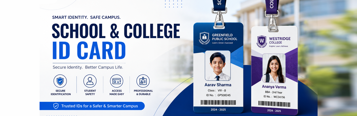school, colleges and universities ID card