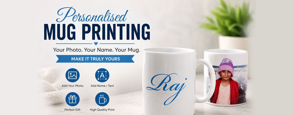 Personalised Mug Printing | Custom Coffee Mug Printing Services India