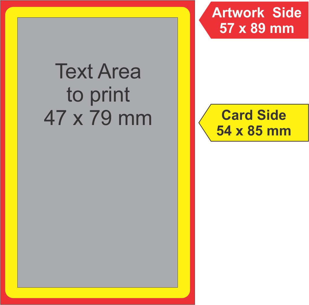 Standard ID Card Size (Most Common)